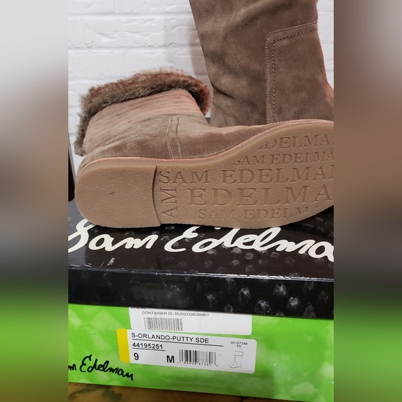 SAM EDELMAN | S Orlando Suede & Faux Fur Boots - Picture 12 of 12